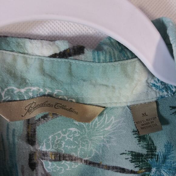 Paradise Collection Hawaiian Casual Button Front Shirt XL - Picture 5 of 5